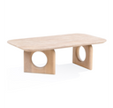 Osaka - Modern Natural Ash + Rust Fabric Dining Chair