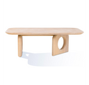 Osaka - Modern Faux Marble + Natural Ash Console Table