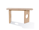 Osaka - Modern Faux Marble + Natural Ash Console Table