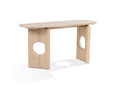 Osaka - Modern Faux Marble + Natural Ash Console Table