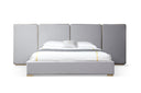 Athena - Modern Light Grey Linen + Gold Bed