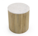 Cambridge White Marble & Mango Console Table