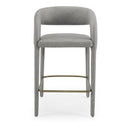 Faerron - Modern Black Leatherette Bar Chair
