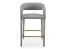 Faerron - Modern Grey Leatherette Counter Chair