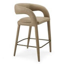 Faerron - Modern Grey Leatherette Counter Chair