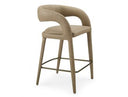 Faerron - Modern Tan Leatherette Counter Chair