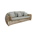 Sandra - Outdoor Beige + Wicker Sofa Set