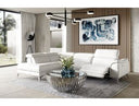 Monte Carlo - Italian Modern White Leather Left Facing Sectional Sofa