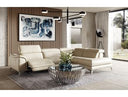 Monte Carlo - Italian Modern Cappuccino Leather Right Facing Sectional Sofa