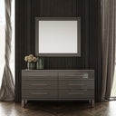 Splendor - Silver & Grey Velvet Upholstered Platform Bed Set