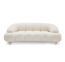 Duran - Contemporary White Fabric Accent Chair