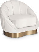 Shelly Velvet Upholstered Chair - Cream