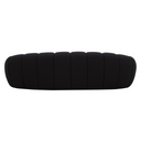 Yolonda - Modern Curved Black Fabric Sofa