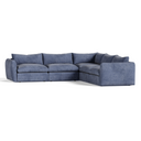 Kinsey - Modern Blue Fabric Modular Sectional Sofa