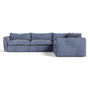 Kinsey - Modern Blue Fabric Modular Sectional Sofa