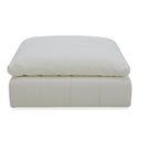 Vicki - Modern Off-White Fabric Ottoman