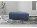 Kinsey - Modern Blue Large River Rock Ottoman