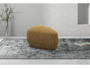 Kinsey - Modern Mustard Small River Rock Ottoman