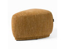 Kinsey - Modern Mustard Small River Rock Ottoman