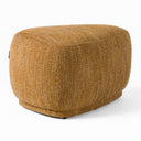 Kinsey - Modern Mustard Small River Rock Ottoman