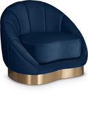Shelly Velvet Upholstered Chair - Blue
