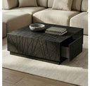 Kenda - Modern Black Ash + Stainless Steel Dining Table
