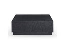 Kenda - Modern Black Oak Square Coffee Table With Storage