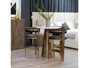 Boswell - Modern Black + Matte Gold Barstool