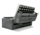 Revers - Italian Modern Grey Fabric 63" Sofa Bed