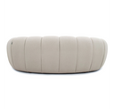 Yolonda - Modern Curved Beige Fabric Chair