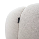 Yolonda - Modern Curved Beige Fabric Chair