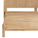 mikala - modern natural oak bed
