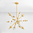 Aged Brass Maynard Chandelier 32" by Hudson Valley, view 2