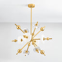 Aged Brass Maynard Chandelier 32" by Hudson Valley, view 3