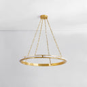 Aged Brass Wingate Chandelier 36" by Hudson Valley, view 6