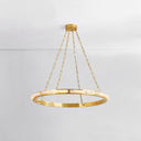 Aged Brass Wingate Chandelier 36" by Hudson Valley, view 5