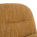 Renee - Modern Mustard Fabric Swivel Accent Chair