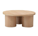 Babson - Modern Black Oak Round Coffee Table