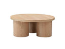 Babson - Modern Black Oak Round Coffee Table