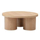 Babson - Modern Natural Oak Round Coffee Table