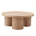 Babson - Modern Natural Oak Round Coffee Table