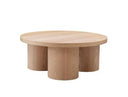 Babson - Modern Black Oak Round Coffee Table