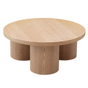 Babson - Modern Natural Oak Round Coffee Table