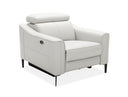 Eden - Modern White Leather Recliner Chair