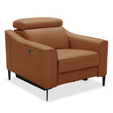 Eden - Modern Camel Leather Recliner Chair