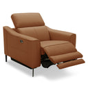 Eden - Modern Camel Leather Recliner Chair