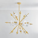 Aged Brass Maynard Chandelier 44.5" by Hudson Valley, view 3