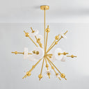 Aged Brass Maynard Chandelier 44.5" by Hudson Valley, view 2