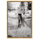 Nude Beach Reader BW I | Acrylic Panel