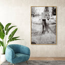 Nude Beach Reader BW I | Acrylic Panel